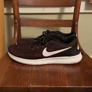 Nike Free Rn Black/Red Sz.12